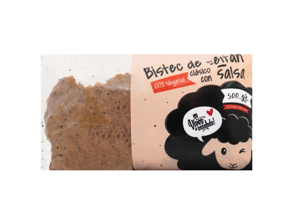 Bistec vegetal con salsa 500gx10