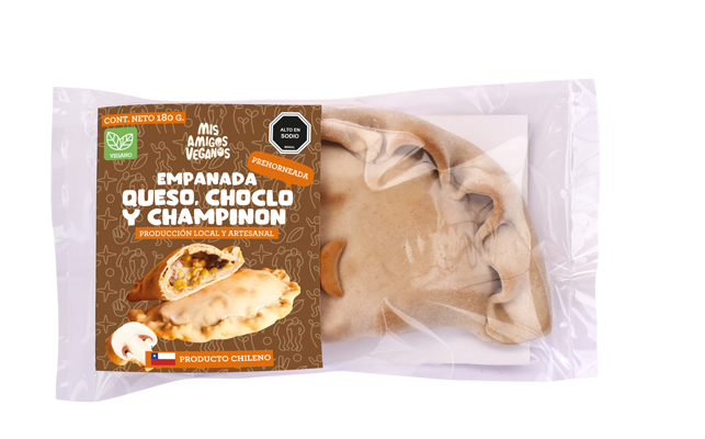 Empanada vegana queso/choclo y champiñón 80gx12