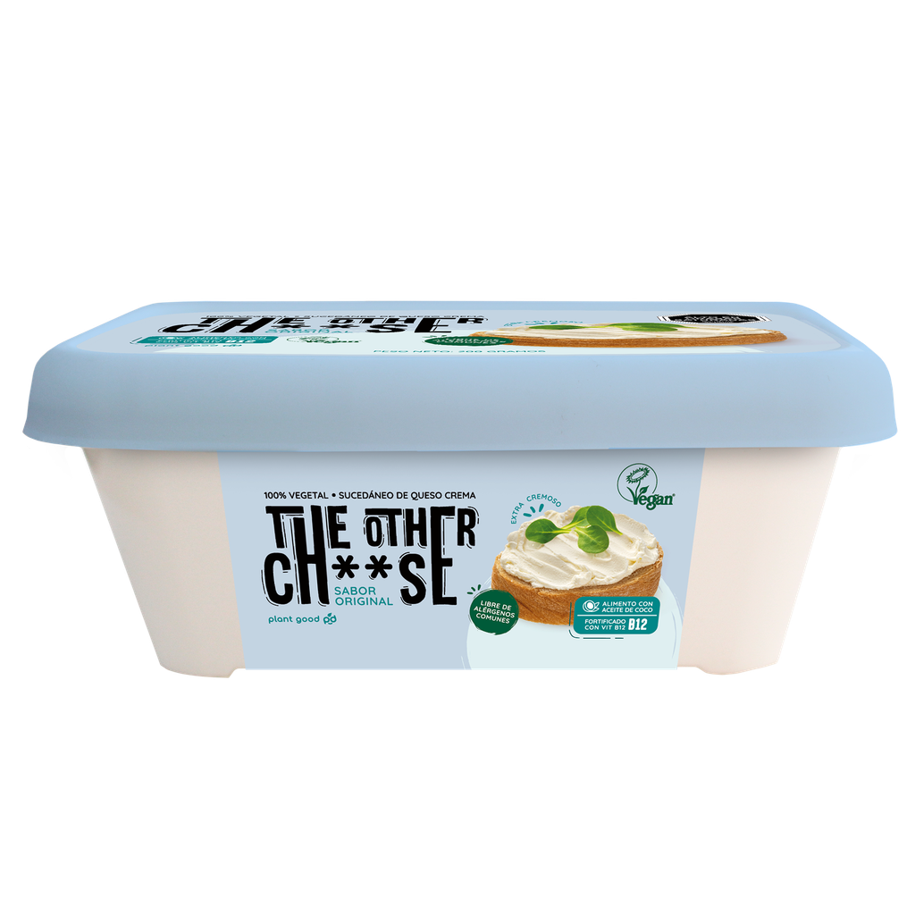 Queso vegetal sabor original en crema 200gx16