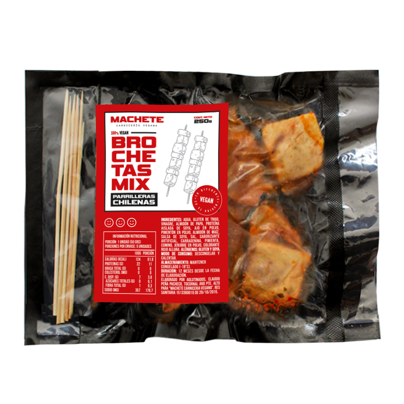 Brochetas mix parrilleras a la chilena 250gx10