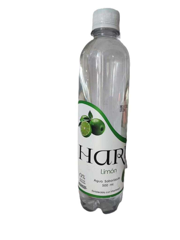 Agua saborizada con sabor a limón 500mlx12u