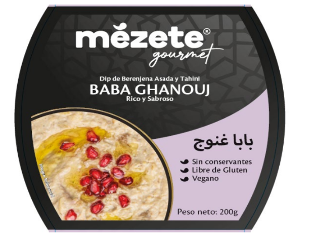 Dip de berenjena asada y tahini 200gx6u