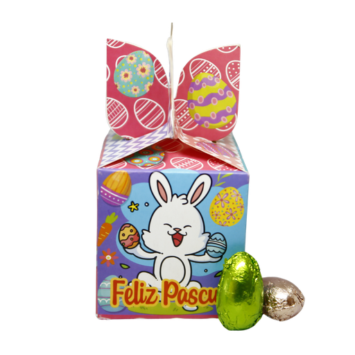 [EC-007] [Edición Especial] Cajita con huevitos de chocolate vegano sin azúcar 120gx3