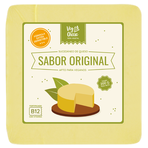[EC-250] Queso vegetal en trozo sabor original 200gx15