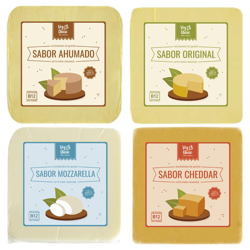 [EC-264] Queso vegetal en trozo MIX 200gx15