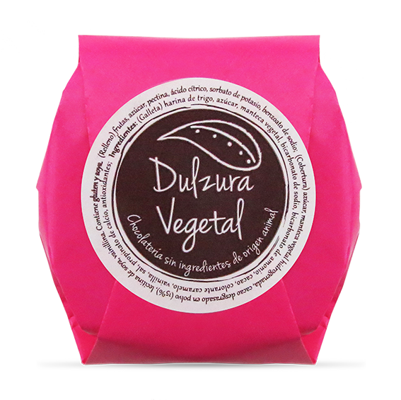 Alfajor de frambuesa 35gx22