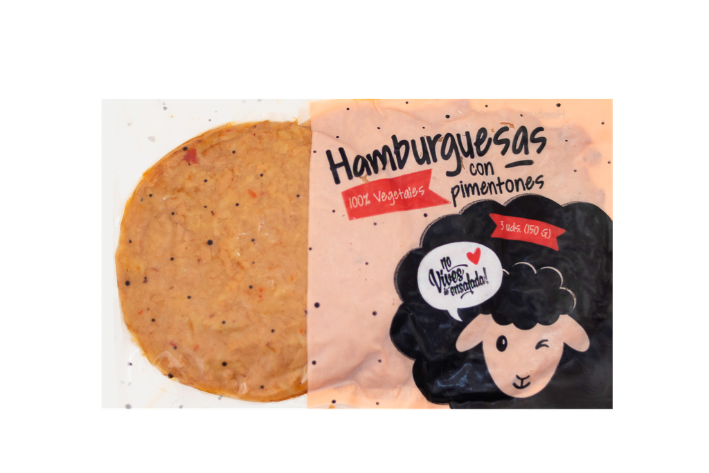 Hamburguesa vegetal pimentones 150gx10