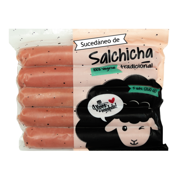 Sucedáneo de salchicha tradicional 200gx10