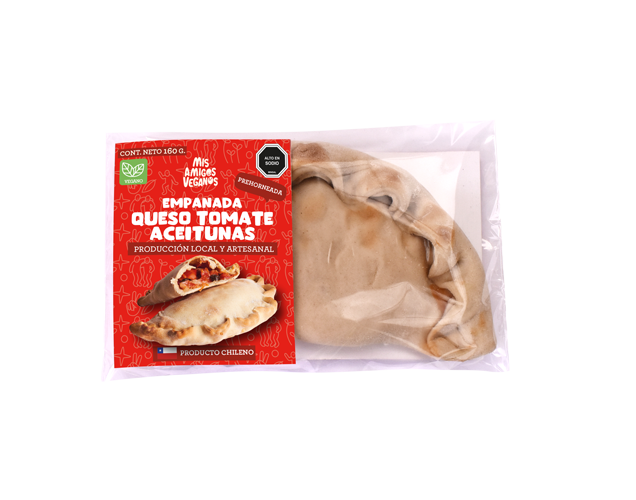 [EC-122] Empanada vegana queso/tomate/aceitunas 160gx12