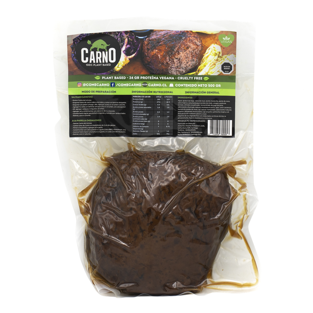 Lomo de seitán en trozo 500gx10