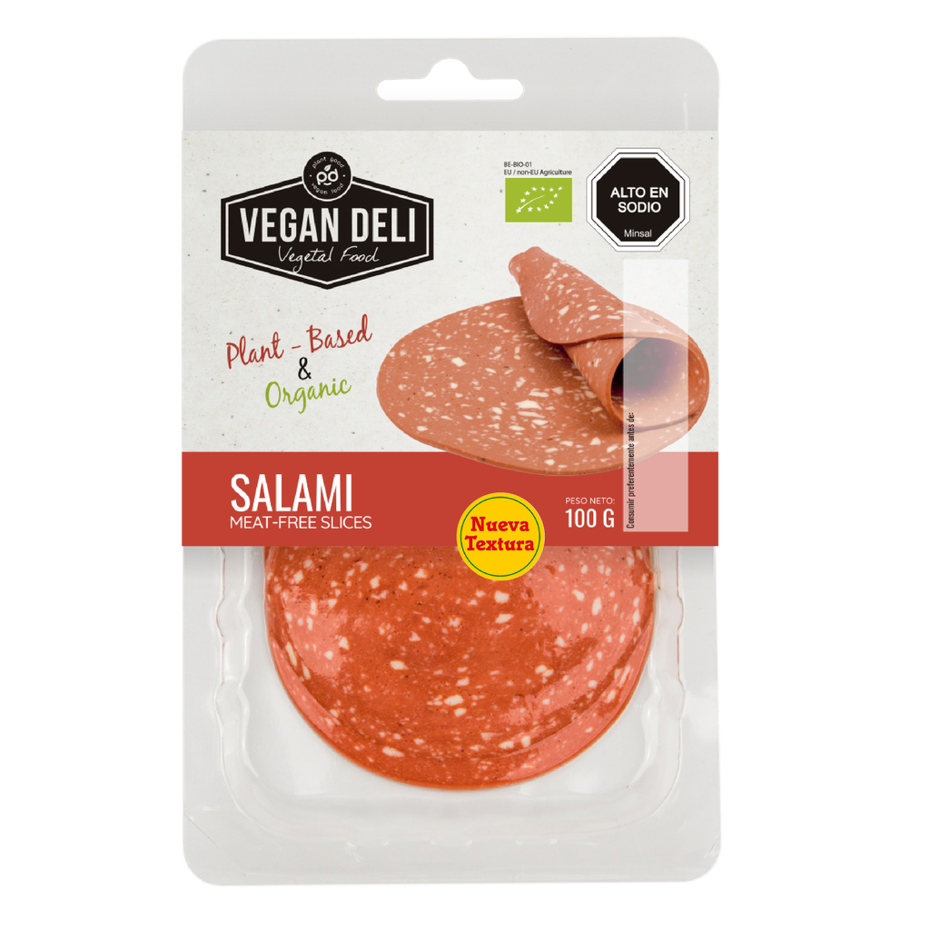Salami meat-free slices orgánico 100gx10