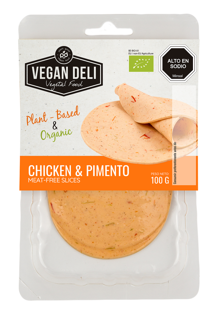Chick´n & Pimento meat-free slices 100gx10
