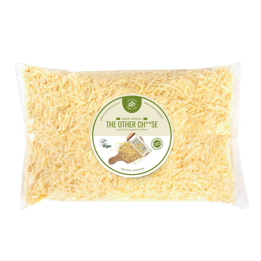 Queso vegetal sabor original en hebras derretible 200gx12