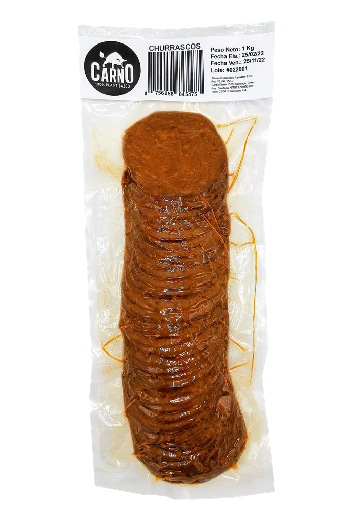 Churrasco de seitán laminado HoReCa 1Kgx10