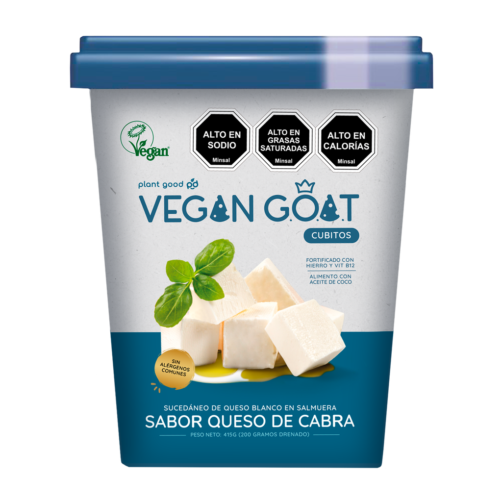 Queso vegetal sabor queso de cabra en cubos 200gx8U