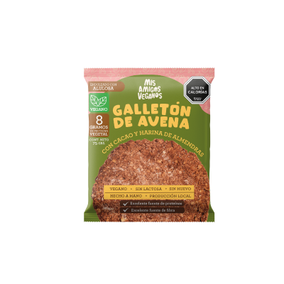 Galletón cacao y harina de almendras s/azúcar 75gx10