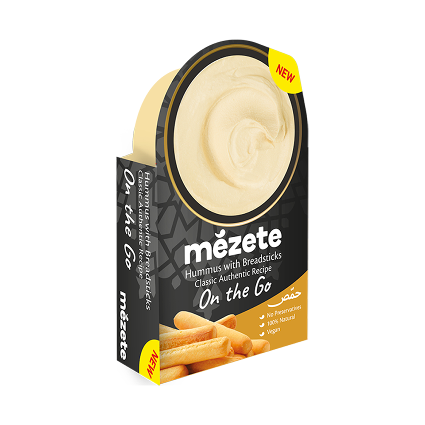 Hummus classic con palitos de pan 92gx6