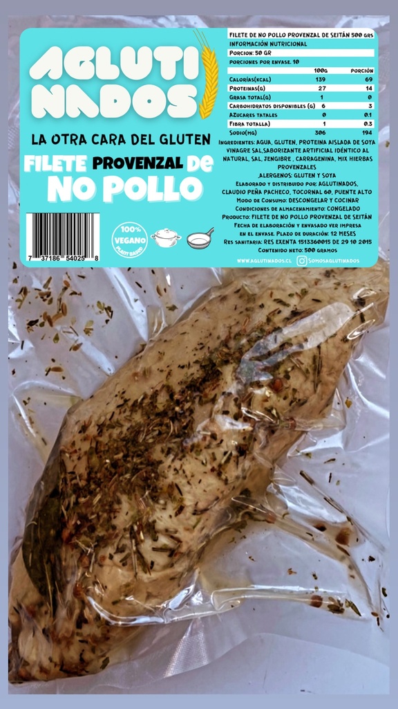 Filete provenzal de no pollo 500gx10