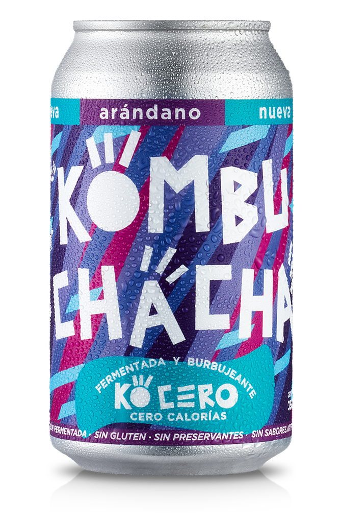Kombucha cero calorías sabor Arándano 355mlx24