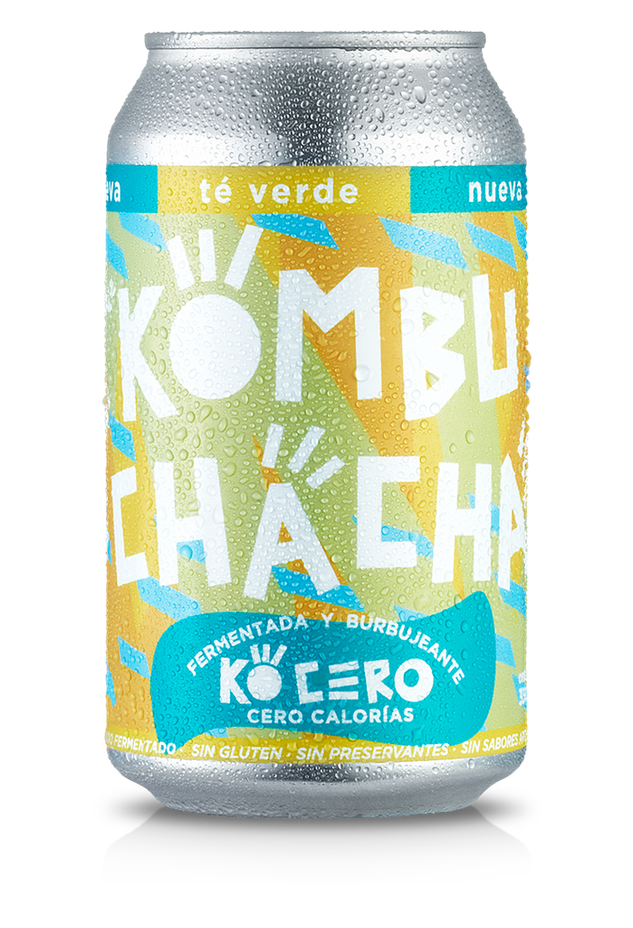 Kombucha cero calorías sabor Té Verde 355mlx24