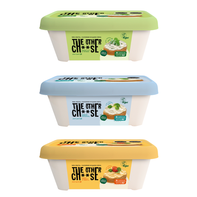 Queso vegetal en crema MIX 200gx16