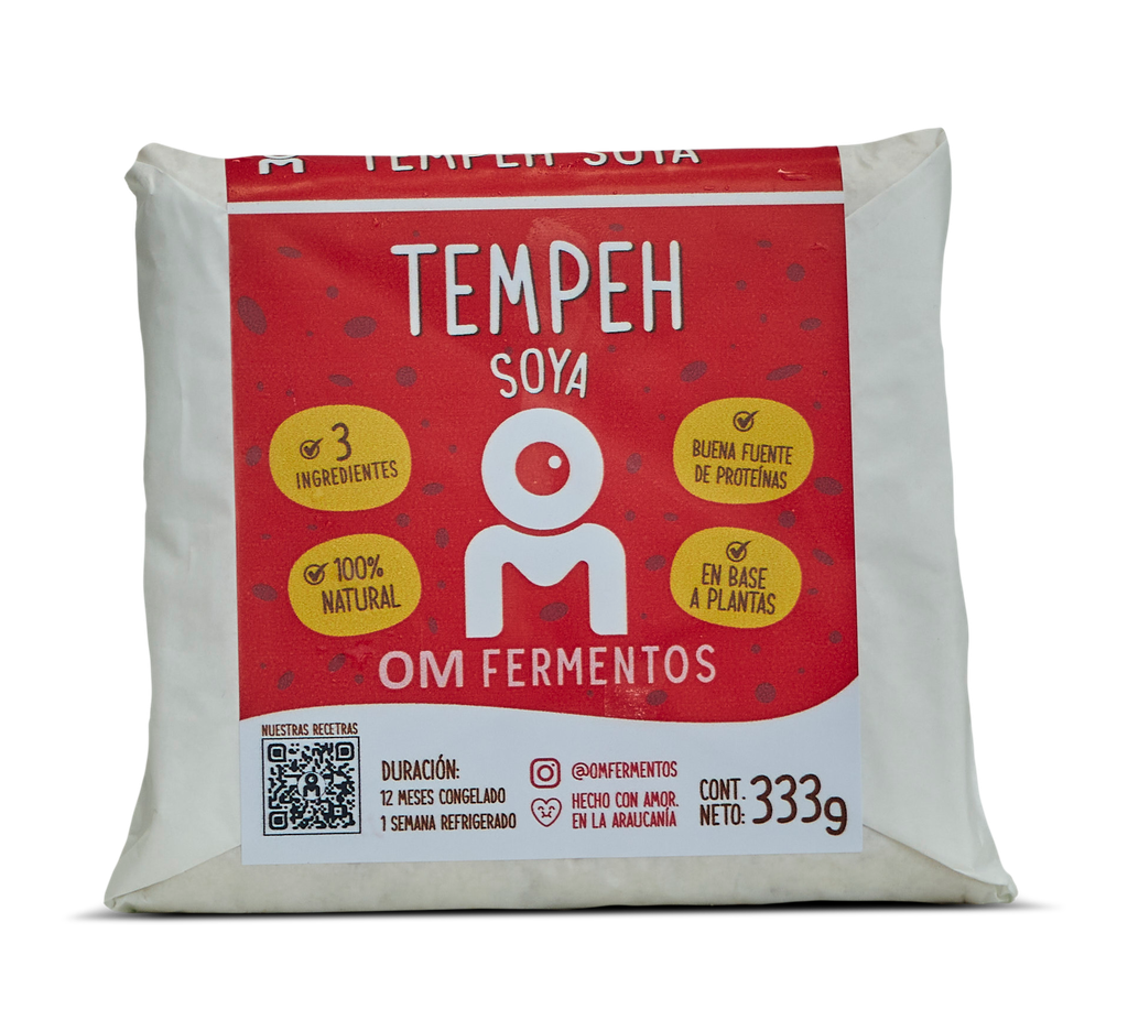 Tempeh de porotos de soya 333gx6