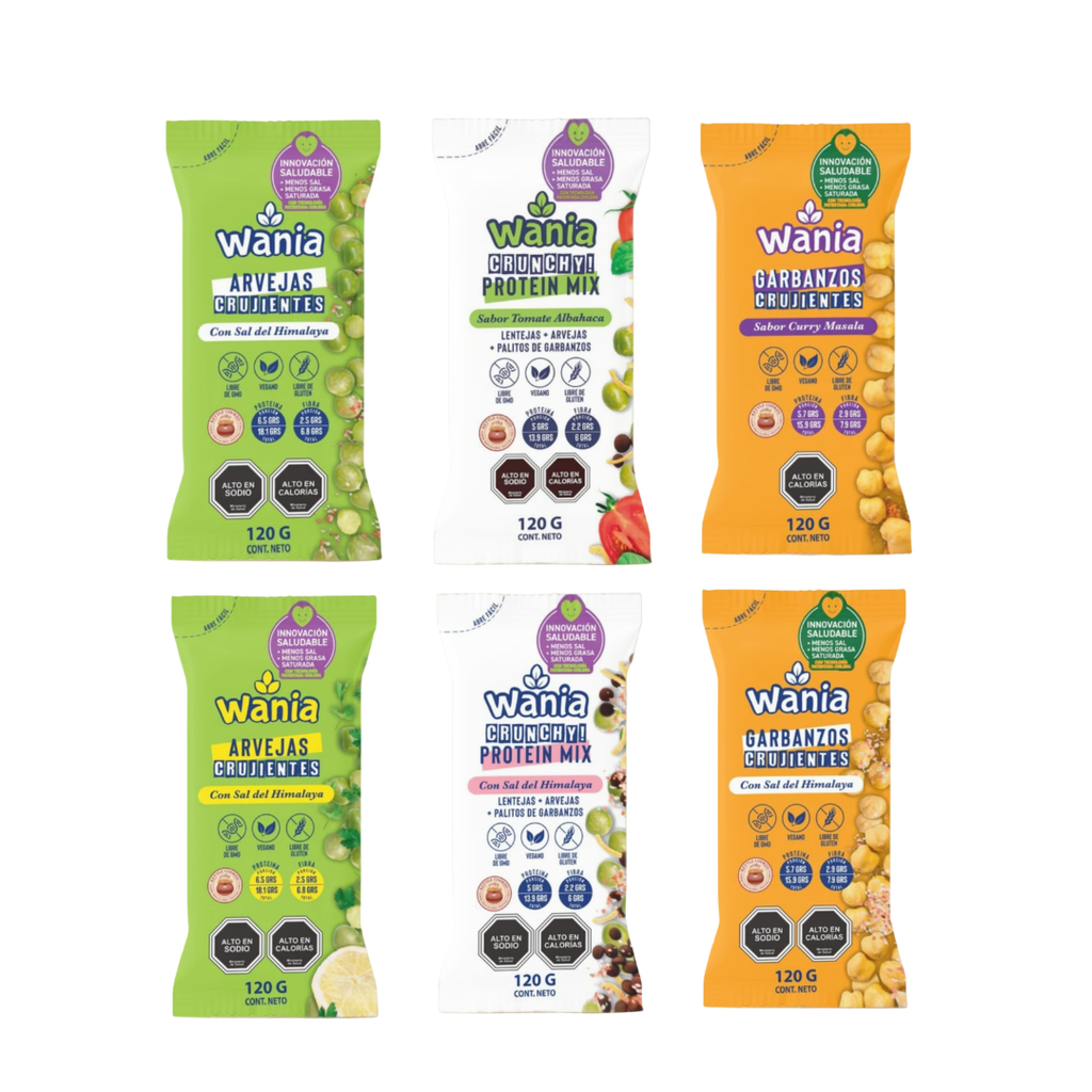 Variedades snacks de legumbres 120gx24u
