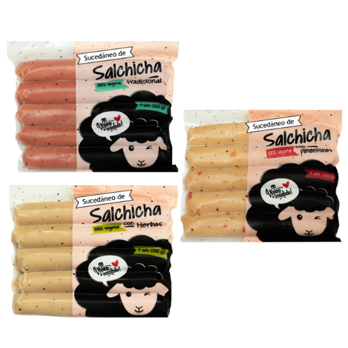 Sucedáneo de salchicha variedades 200gx10