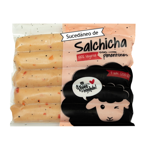 [EC-009] Sucedáneo de salchicha con pimentones 200gx10
