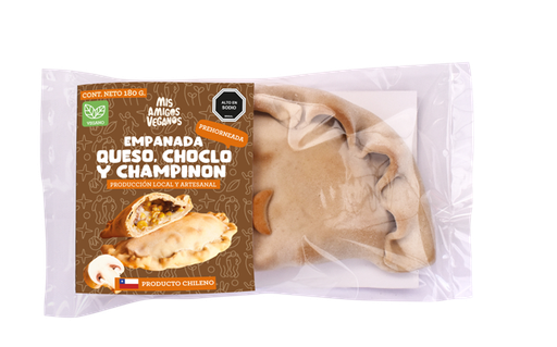 [EC-090] Empanada vegana queso/choclo y champiñón 80gx12