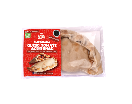 [EC-091] Empanada vegana queso/tomate/aceitunas 180gx12