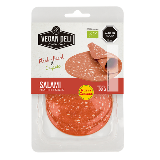 [EC-201] Salami meat-free slices orgánico 100gx10