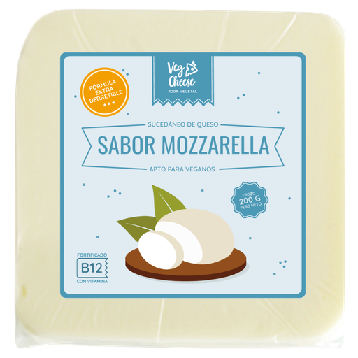 [EC-230] Queso vegetal en trozo sabor mozzarella 200gx15