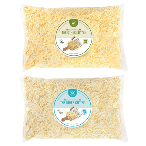 [EC-263] Queso vegetal en hebras derretible MIX 200gx12