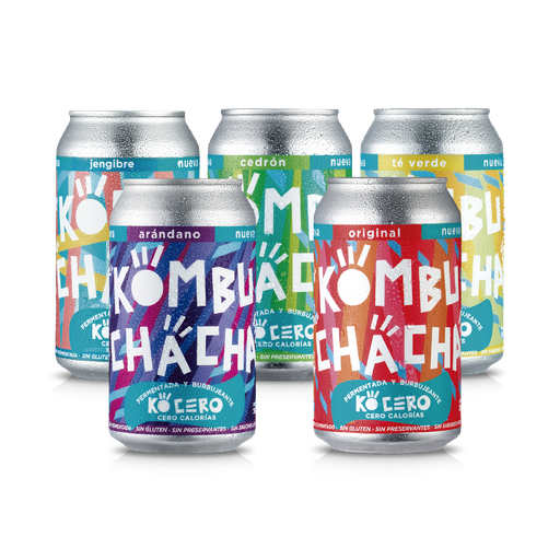 [EC-410] Kombucha cero calorías Mix 355mlx24