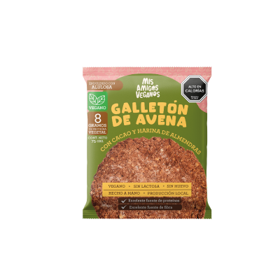 [EC-388] Galletón cacao y harina de almendras s/azúcar 75gx10